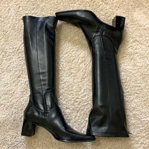 Franco Sarto black heeled boots size 12